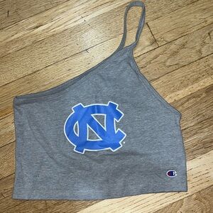 UNC Tar Heels One Shoulder Cami Tank Top from Champion in Grey- LIMITED EDITION